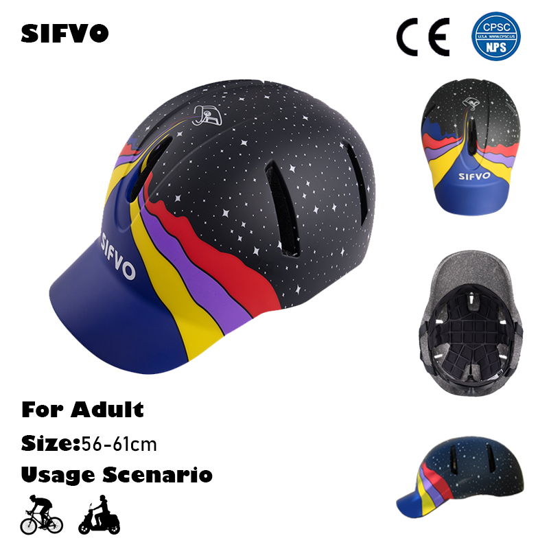Commute Cycling Helmet - SIFVO yetişkin şık bisiklet kaskı erkekler